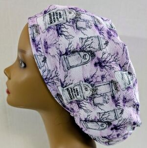 Here Lies My Motivation, Euro Style Scrub Cap, Scrub Cap, Surgery Hat, Chemo Hat